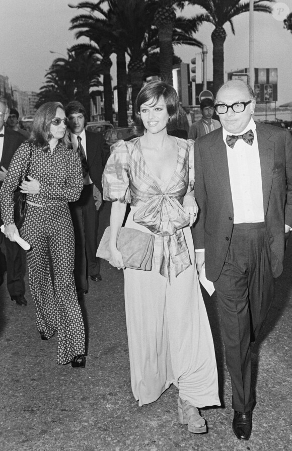 Claudia Cardinale et Francesco Rosi à Cannes en 1972.