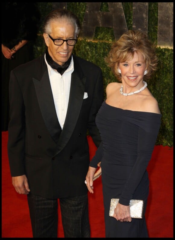 Richard Perry et Jane Fonda à la soirée Vanity Fair des 83ème Oscars le 27 février 2011  