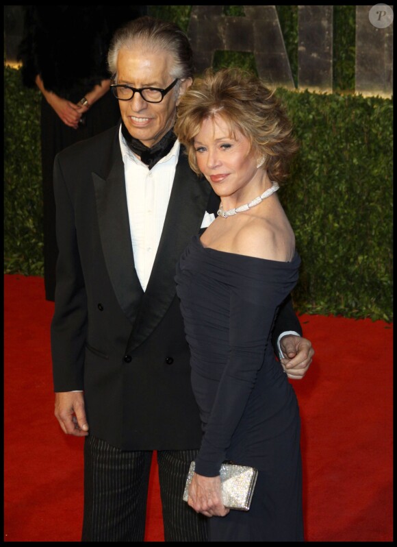 Richard Perry et Jane Fonda à la soirée Vanity Fair le 27 février 2011  