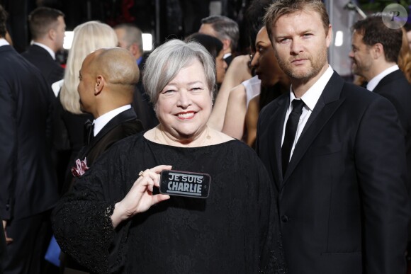 Kathy Bates lors de La 72ème cérémonie annuelle des Golden Globe Awards à Beverly Hills, le 11 janvier 2015 