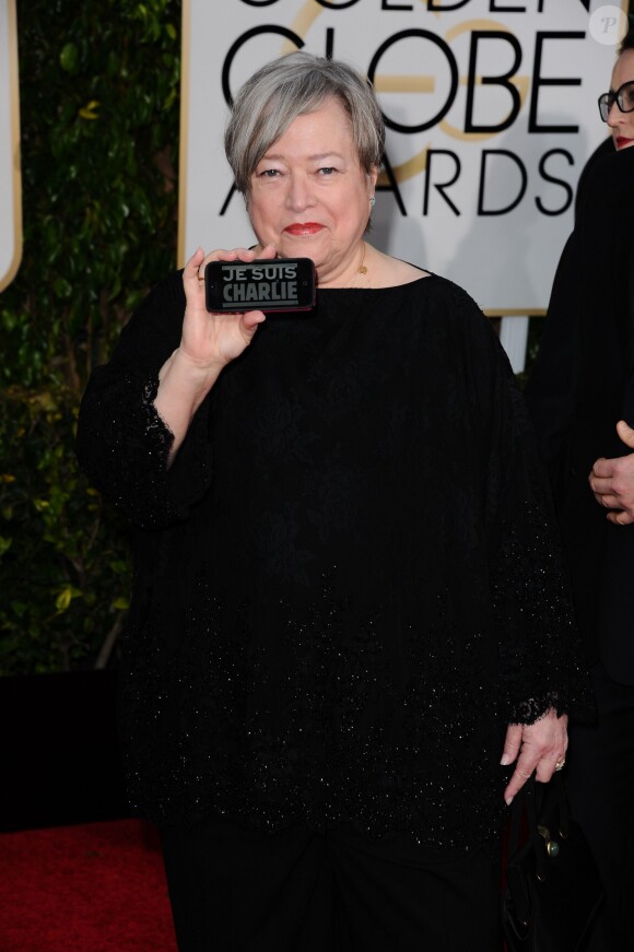 Kathy Bates lors de La 72ème cérémonie annuelle des Golden Globe Awards à Beverly Hills, le 11 janvier 2015