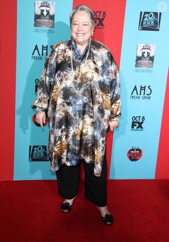 Kathy Bates à la Soirée de présentation de la 4ème saison de la série "American Horror Story: Freak Show" à Hollywood, le 5 octobre 2014.  