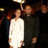 Chris Brown et Karrueche Tran lors d'une soirée à West Hollydood le 24 novembre 2014. 