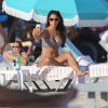 Exclusif - Rocsi Diaz, prise en flagrant délit de selfie à Miami. Le 30 décembre 2014.