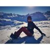 Shy'm en haut des pistes à Courchevel le 7 janvier 2015.