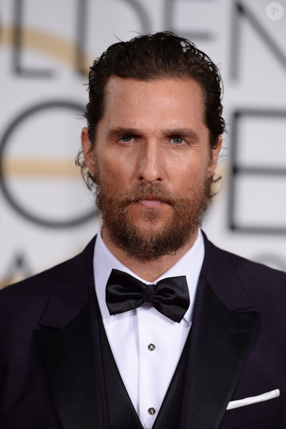 Matthew McConaughey lors des Golden Globe Awards 2015.