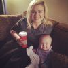 Kelly Clarkson et sa fille River Rose, le 13 décembre 2014.