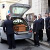Obsèques de Anita Ekberg en présence de sa famille et ses proches en l'église évangélique allemande à Rome, le 14 janvier 2015.