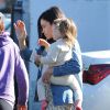 Exclusif - Jenna Dewan emmène sa fille Everly à un cours d'éveil à Los Angeles, le 14 janvier 2015.