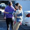 Exclusif - L'actrice Jenna Dewan emmène sa fille Everly à un cours d'éveil à Los Angeles, le 14 janvier 2015.