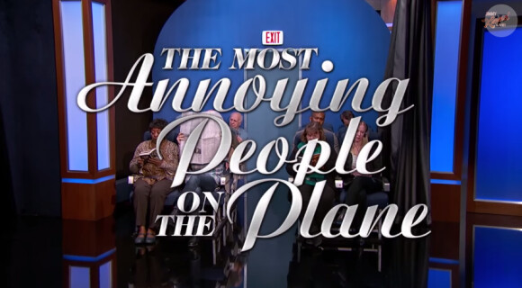 Jimmy Kimmel dans le Jimmy Kimmel Live, présente les passagers les plus énervants en avion