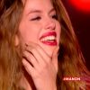 Manon Palmer très émue dans The Voice 4, le samedi 17 janvier 2015, sur TF1