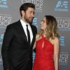 Emily Blunt et son mari John Krasinski lors des Critics' Choice Movie Awards à Los Angeles le 15 janvier 2015