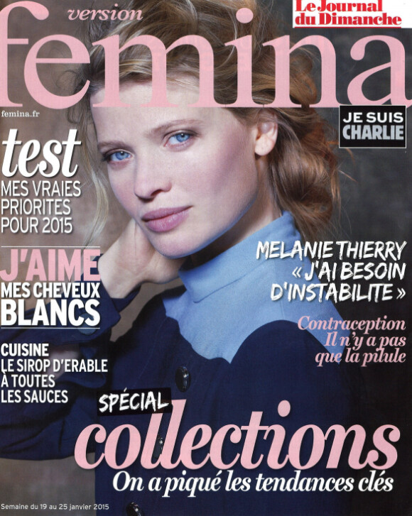Une du magazine Version Femina avec Mélanie Thierry