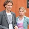 Le chanteur Raphaël et sa compagne Mélanie Thierry - People au village des Internationaux de France de tennis de Roland Garros à Paris le 2 juin 2014.
