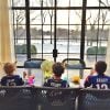 Benjamin, Vivian et John, les enfants de Tom Brady, quelques heureus avant son match avec les Patriots de New England du 18 janvier 2015 face aux Colts d'Indianapolis - photo publiée sur le compte Instagram de Giselle Bündchen