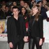 Mile Kane et sa nouvelle girlfriend lors de la première de Charlie Mortdecai à Londres le 19 janvier 2015.