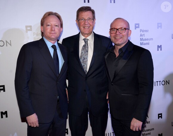Jeff Krinsky, Aaron Podhurst, Thom Collins lors de la soirée PAMM Art of the Party en partenariat avec Louis Vuitton le 17 janvier 2015