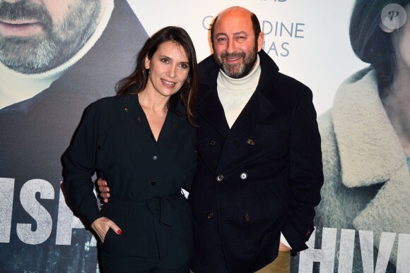Géraldine Pailhas et Kad Merad lors de la première de Disparue en Hiver à Paris le 20 janvier 2015.