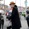 Ashlee Simpson (enceinte) et son mari Evan Ross se baladent dans les rues de Los Angeles, le 20 janvier 2015