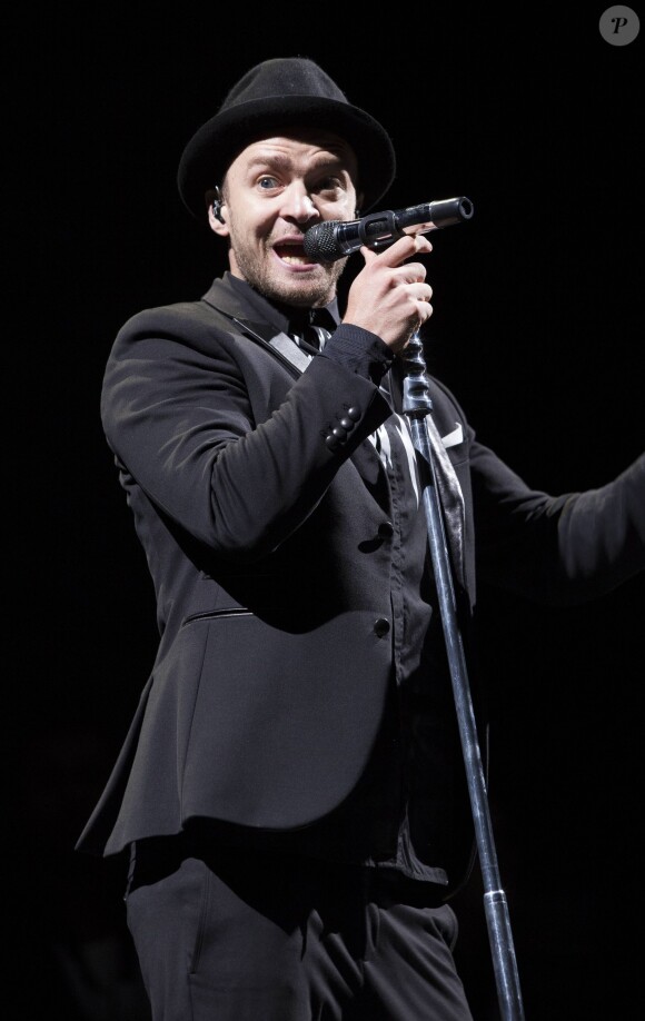 Justin Timberlake en concert lors du "V Festival" à Chelmsford. Le 16 août 2014  