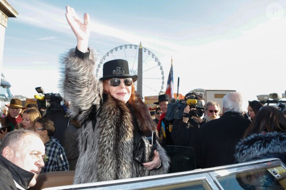 Régine - Parade du jour de l'an des Champs-Elysées à Paris, le 1er janvier 2015