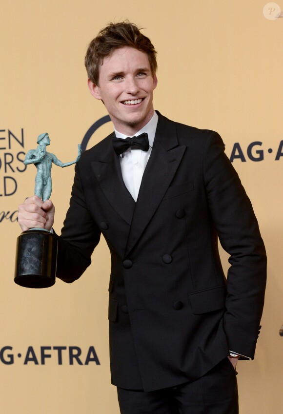 Eddie Redmayne 21e cérémonie des Screen Actors Guild Awards remis au Shrine Auditorium à Los Angeles, le 25 janvier 2015.