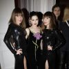 Aurélie Saada, Dita Von Teese et Sylvie Hoarau fêtent le dixième anniversaire de la marque Alexis Mabille à L'Arc. Paris, le 26 janvier 2015.