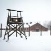Image du camp de concentration et d'extermination d'Auschwitz-Birkenau au mémorial à Oswiecim, à l'occasion du 70e anniversaire de la libération, le 28 janvier 2015