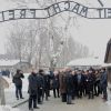 Auschwitz-Birkenau le 27 janvier 2015 lors de la cérémonie pour les 70 ans de la libération du camp de concentration et d'extermination