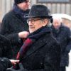 Steven Spielberg participait, à Auschwitz-Birkenau le 27 janvier 2015, à la cérémonie pour les 70 ans de la libération du camp de concentration et d'extermination