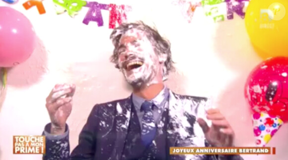 Bertrand Chameroy bizuté par l'équipe de Cyril Hanouna pour son anniversaire - Touche pas à mon prime, mercredi 28 janvier sur D8.