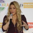 La belle Shakira, enceinte, présente sa collection de jouets en collaboration avec Fisher-Price à Barcelone le 27 octobre 2014