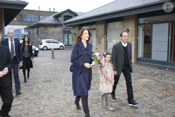 La princesse Mary de Danemark en visite à la fashion week de Copenhague, le 30 janvier 2015