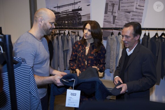 La princesse Mary de Danemark en visite à la fashion week de Copenhague, le 30 janvier 2015