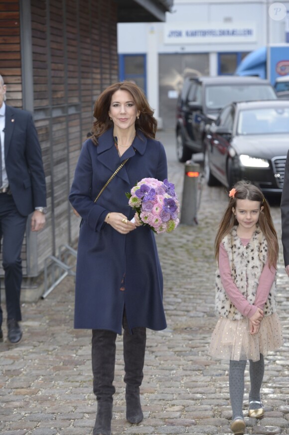 La princesse Mary de Danemark en visite à la fashion week de Copenhague, le 30 janvier 2015