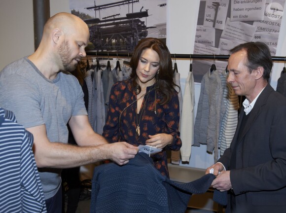 La princesse Mary de Danemark en visite à la fashion week de Copenhague, le 30 janvier 2015