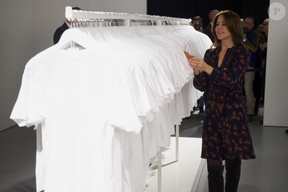La princesse Mary de Danemark en visite à la fashion week de Copenhague, le 30 janvier 2015