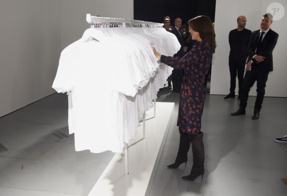 La princesse Mary de Danemark en visite à la fashion week de Copenhague, le 30 janvier 2015