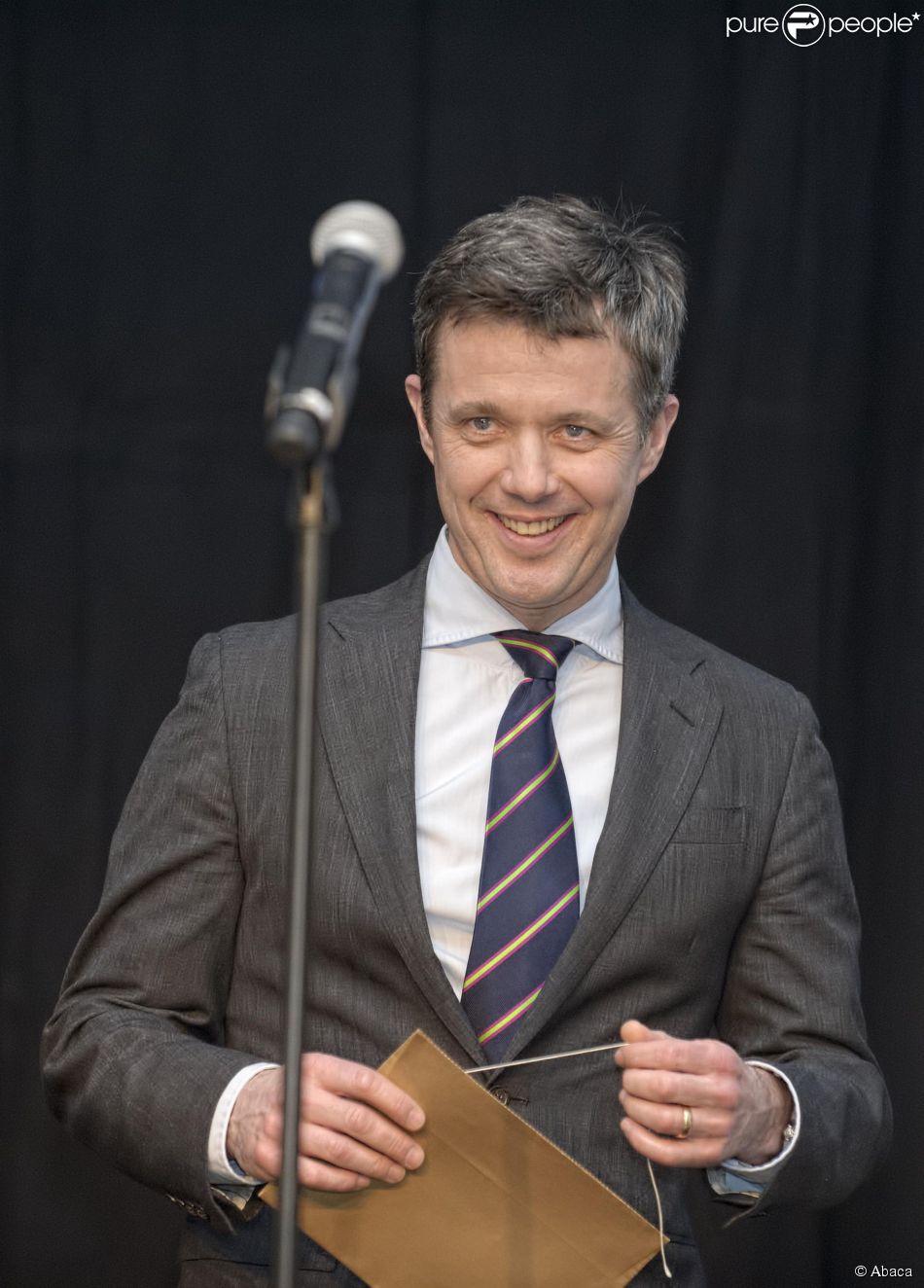  Le prince Frederik de Danemark remettait les prix du Danish Tech Challenge le 29 janvier 2015 à Copenhague 