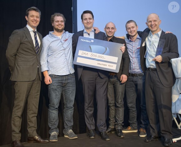 Le prince Frederik de Danemark remettait les prix du Danish Tech Challenge le 29 janvier 2015 à Copenhague