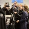 La princesse Mary de Danemark en visite à l'exposition Revolver Fashion lors de la Fashion Week de Copenhague, le 30 janvier 2015