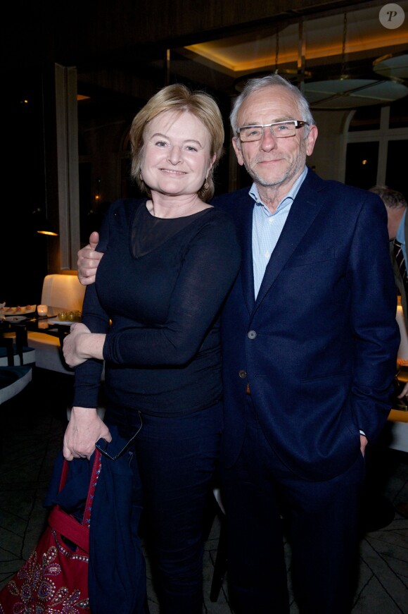Exclusif - Paola Arigoni et son mari - Soirée de remise du prix Anaïs Nin à Virginie Despentes pour son livre "Vernon Subutex" au restaurant Victoria 1813, à Paris le 26 janvier 2015.