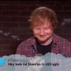 Jimmy Kimmel a fait lire à Ed Sheeran un des tweet assassin écrit par un internaute.
