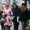 Paris et Nicky Hilton à Aspen en compagnie de leur frère Conrad, le 21 décembre 2011 