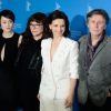 Rinko Kikuchi, Isabel Coixet, Juliette Binoche et Gabriel Byrne au photocall de Personne n'attend la nuit (Nobody Wants the Night) à la 65e Berlinale, le 5 février 2015.