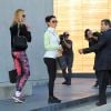 Eva Longoria et Melanie Griffith passent la journée ensemble à Beverly Hills, le 3 février 2015. Elles sont d'abord allées faire du shopping avant d'aller déjeuner au restaurant "Gracias Madre". Les deux actrices se sont prises dans les bras pour se dire au revoir!  2015 - Beverly Hills
