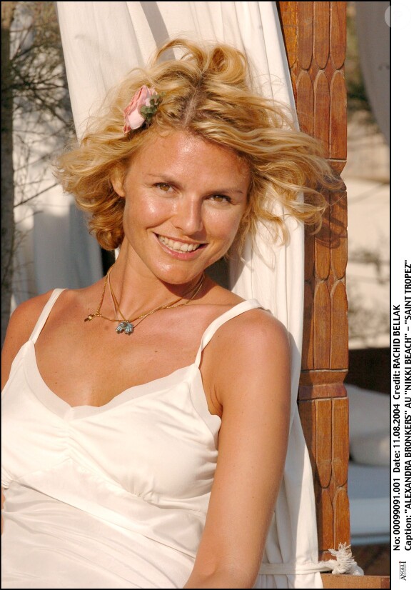 Alexandra Bronkers, en août 2004 à St-Tropez.