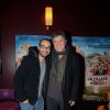 Lionnel Astier et Djamel Bensalah - Avant-première du film Un village presque parfait, le 8 février 2015 au Gaumont Marignan à Paris