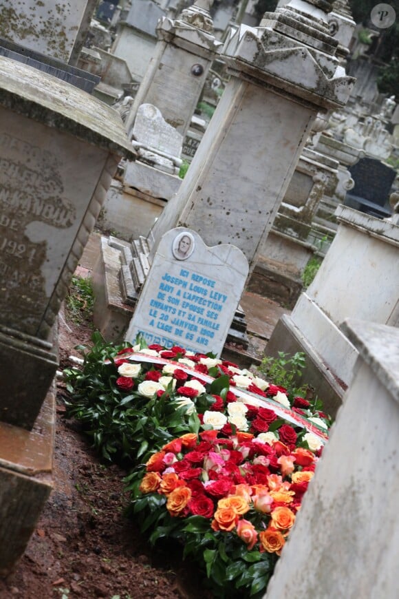  Obsèques de Roger Hanin au cimetière Saint-Eugène à Alger. Le 13 février 2015. 